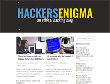 Tablet Screenshot of hackersenigma.com